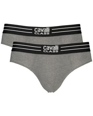 Roberto Cavalli 2Pack Briefs Cotton Underwear - Black