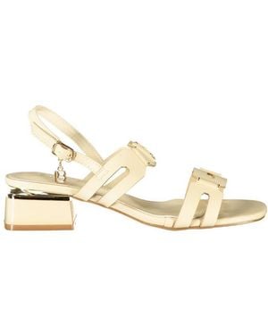 Laura Biagiotti Beige Poliuretano 's Sandal - Metallic
