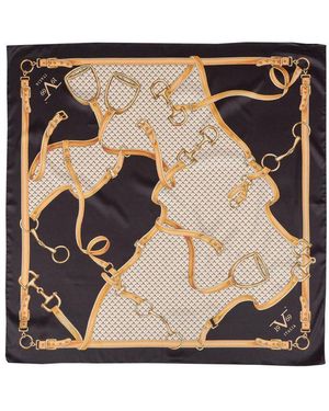 19V69 Italia by Versace Polyester Scarf - Metallic