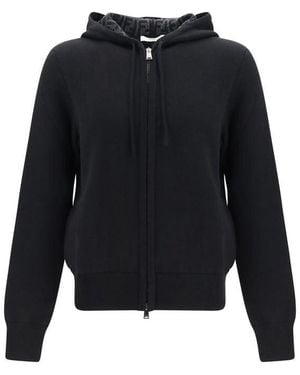 Fendi Black Cashmere Hoodie