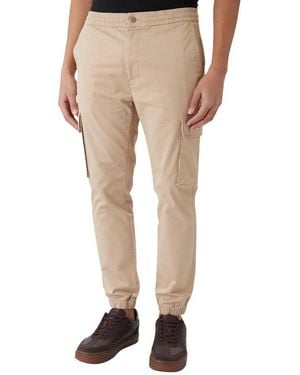 Calvin Klein Cotton Cargo Pants - Natural