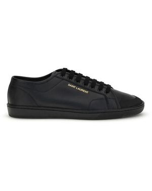 Saint Laurent Black Calf Leather Bos Taurus Trainers