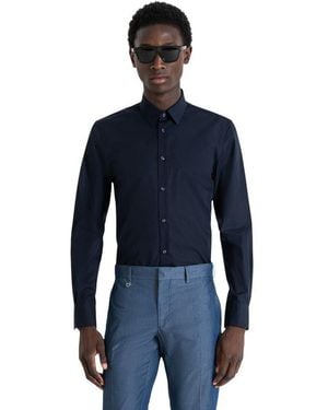 Antony Morato Cotton Dress Shirt - Blue