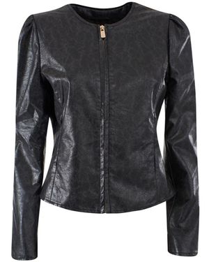 Yes-Zee Polyethylene Jackets & Coat - Black