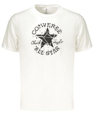 Converse White Cotton Men's T