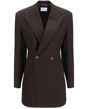 Saint Laurent Brown Wool Oves Aries Full - Black