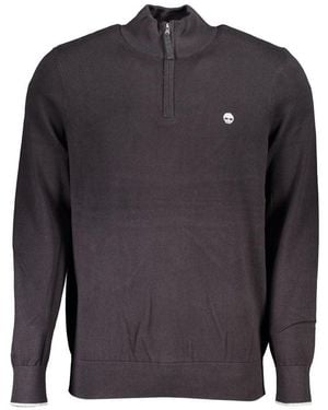 Timberland Sleek Organic Cotton Half-Zip Jumper - Grey