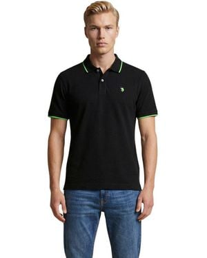 U.S. POLO ASSN. Black Cotton Polo Shirt