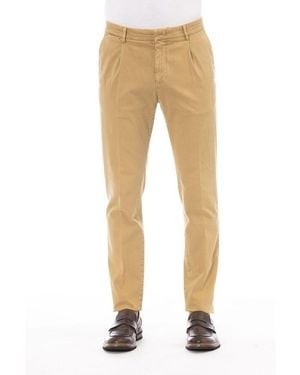 Peserico Beige Cotton Men Pants - Natural