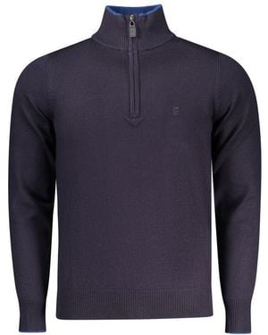 COVERI MOVING Blue Viscose Men Jumper