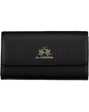 La Martina Polyethylene Wallet - Black