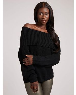 Guess Black Polyester Sweatshirt