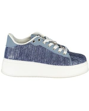 Laura Biagiotti Blue Polyurethane Trainer