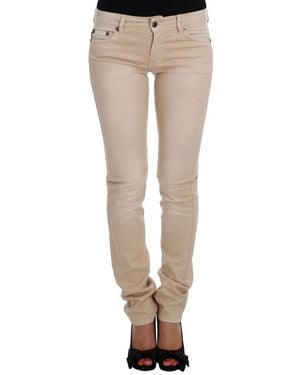 Roberto Cavalli Cotton Stretch Slim Fit Jeans - White