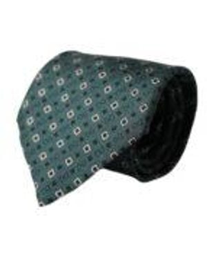 Dolce & Gabbana Geometric Silk Necktie - Green