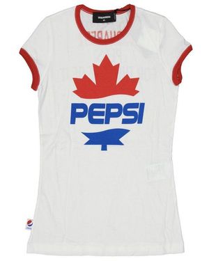 DSquared² Cotton Logo T-Shirt With Bold Graphic - White