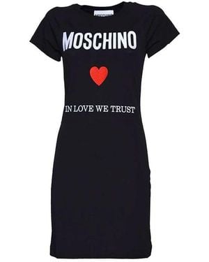 Moschino In Love We Trust Mini Dress - Blue