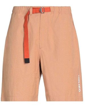 KENZO Cotton Bermuda Shorts - Natural
