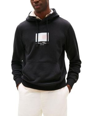 Tommy Hilfiger Black Recycled Cotton Hoodie