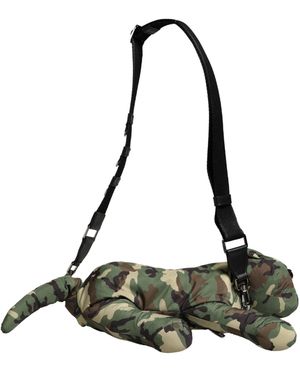 Dolce & Gabbana Multicolour Camouflage Animal Silhouette Waist Borse Bag - Green