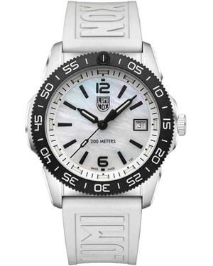 Luminox White Rubber Watch - Metallic