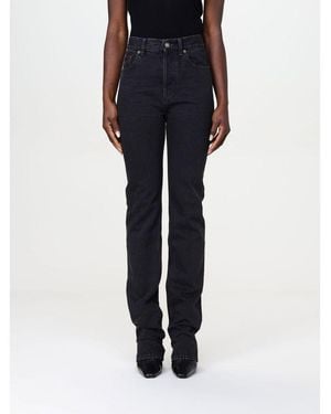 Saint Laurent Black Cotton Straight - Blue