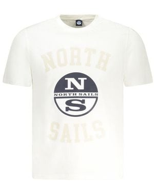 North Sails White Cotton Men T