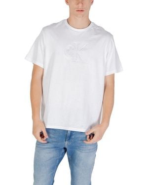 Calvin Klein White Cotton Sportswear - Blue