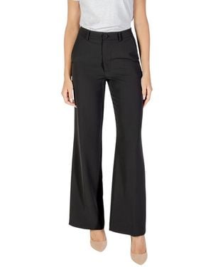 Rinascimento Black Polyester Casual Pants