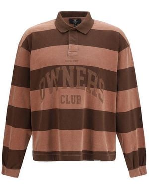 Represent Brown Cotton Polo Shirt