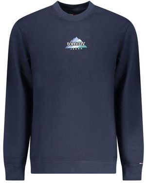 Tommy Hilfiger Blue Cotton Men's Sweatshirt