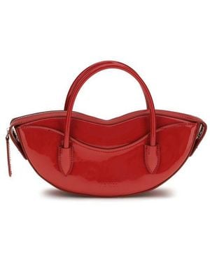 Fiorucci Multicolor Calf Leather Bos Taurus Shoulder Bag - Red