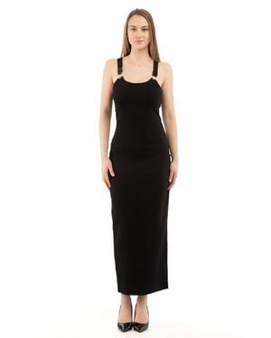 Moschino Black Marabou Casual Dress