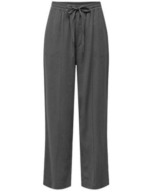 Jacqueline De Yong Gray Viscose Jeans & Pant