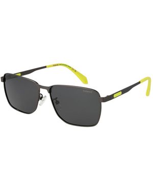 Polaroid Grey Metal Sunglasses - Metallic