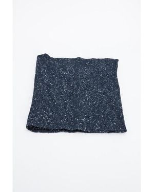 Gas Blue Marabou Scarf