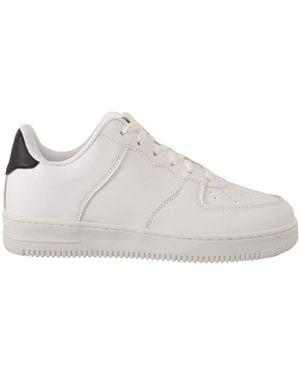 SIGNS Chic Leather Low Top Trainers - Black