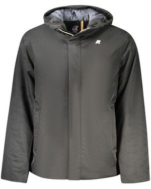 K-Way Nero Poliestere Uomo Jacket With Hood And Pockets - Xxl - Gray