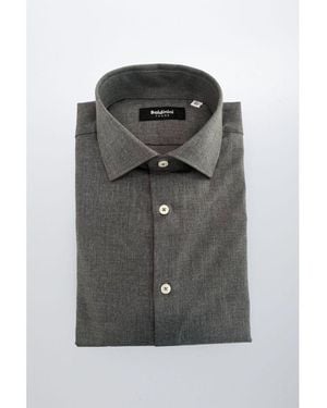 Baldinini Grey Cotton Men's Shirt