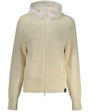 North Sails White Polyester Cardigan - Natural
