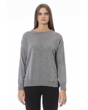 Baldinini Grey Viscose Jumper