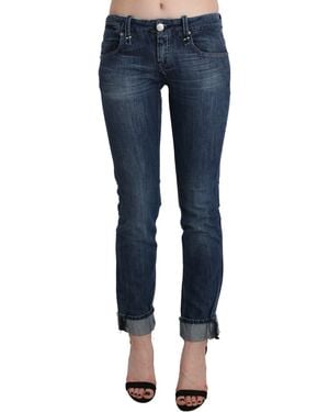 Acht Blue Washed Low Waist Skinny Denim Trouser