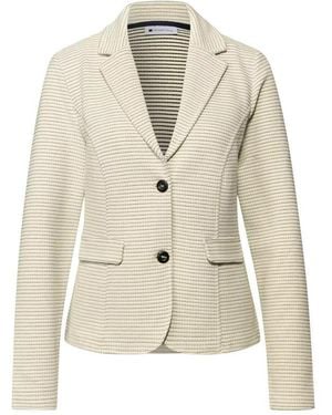 Street One Cream Polyester Blazer - White