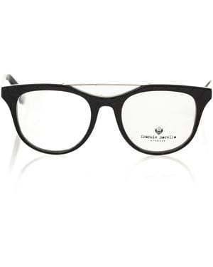 Frankie Morello Geometric Chic Wayfarer Eyeglasses - Black
