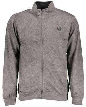 Gianmarco Venturi Grey Polyester Men's Sweatshirt