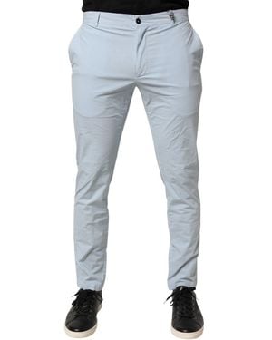Daniele Alessandrini Light Blue Skinny Dress Trouser Trousers