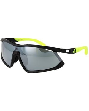 adidas Black Plastic Sunglasses - Blue