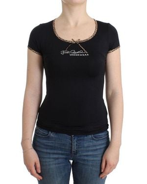 Roberto Cavalli Elastane Top - Black