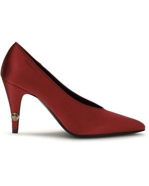 Versace Multicolor Viscose High Heel Pumps - Red