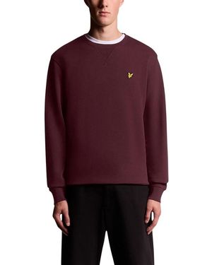 Lyle & Scott Bordeaux Cotton Sweatshirt - Red